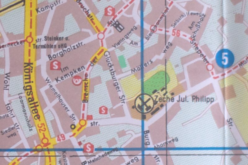 Stadtplan 60er Jahre Julius Phillip