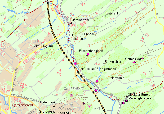 Karte Plessbachtal
