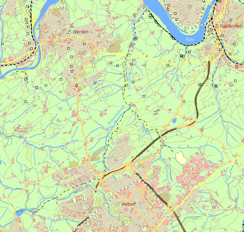 Karte Hespertalbahn