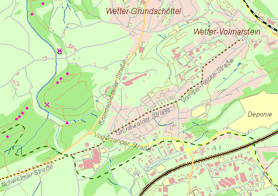 Karte Silscheder Kohlenweg