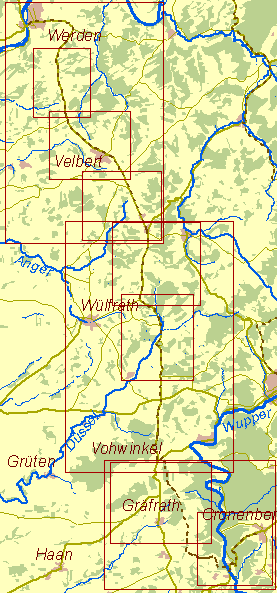 Historische Karte Werdener Kohlenstraße